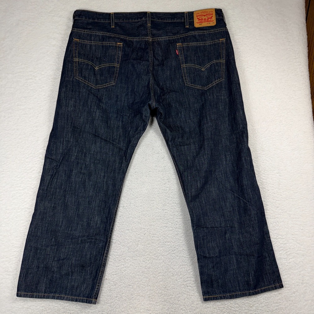 Levis 569 Loose Straight Jeans Mens 44x30 (44x27) Blue Baggy Relaxed Fit Denim - Picture 2 of 12